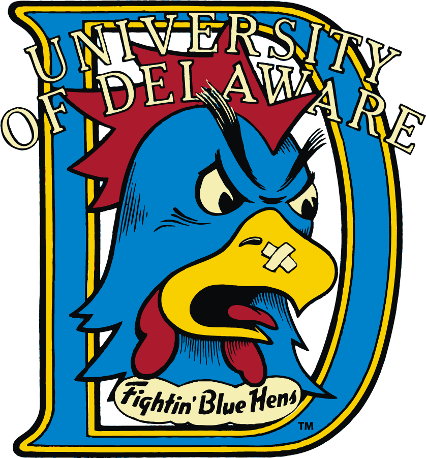 Delaware Blue Hens 1987-1999 Primary Logo iron on transfers for T-shirts